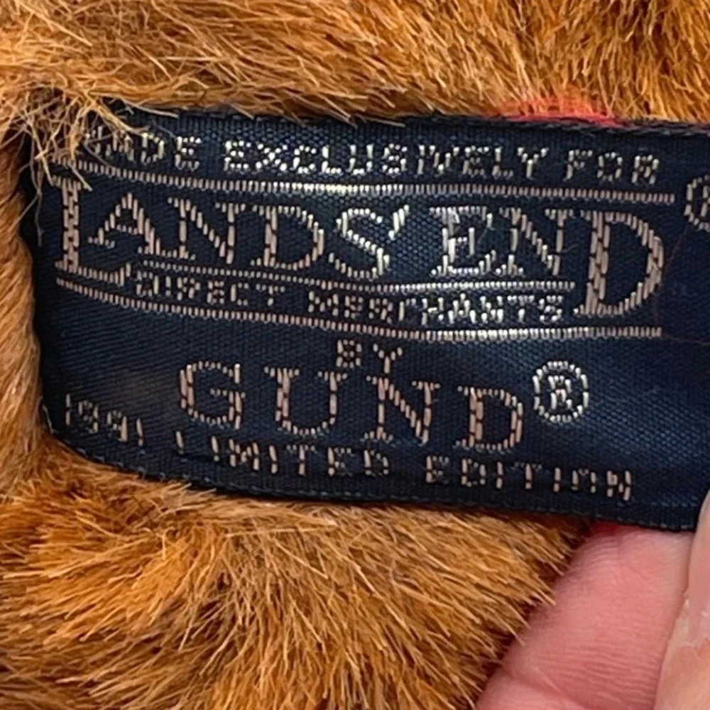 Vintage 1991 Lands End by Gund Coach Teddy Bear Limited Edition Plush 12 Inch